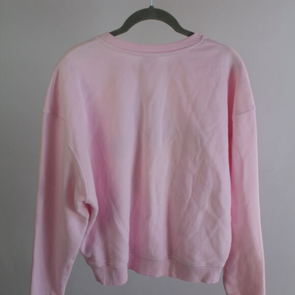 Women's Pink Smiley World Pullover with Happy Face Design Size XS - Picture 7 of 10